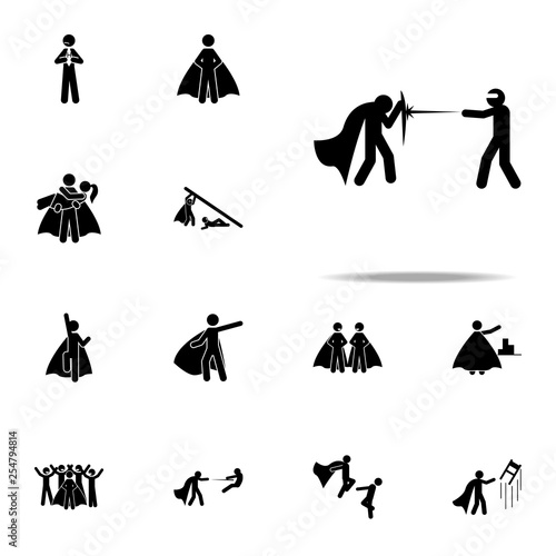 hero, protection icon. hero icons universal set for web and mobile