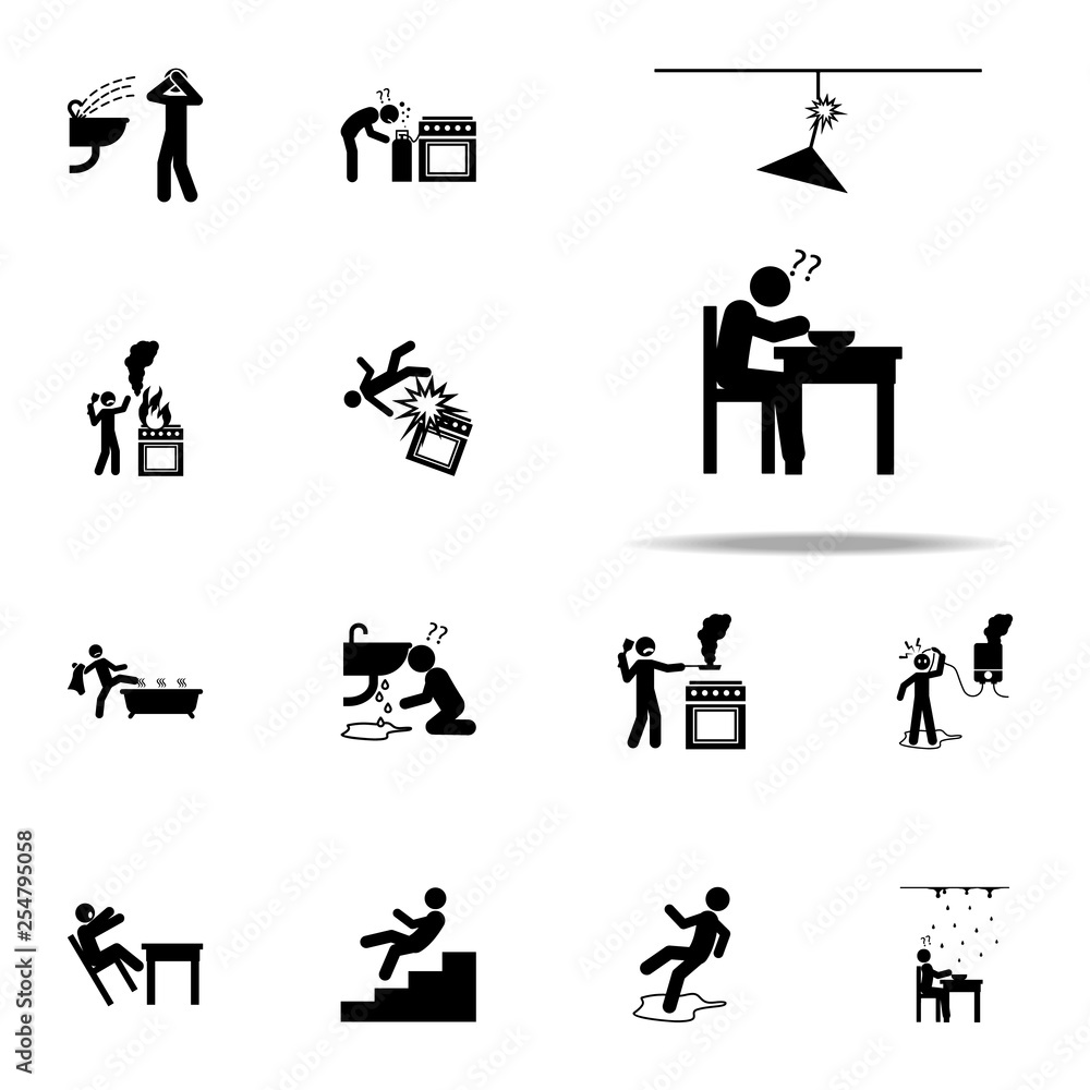 danger, risk, broken icon. home hazard and safety precaution icons universal set for web and mobile danger, risk, broken icon. home hazard and safety precaution icons universal set for web and mobile