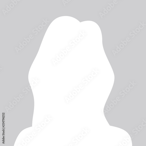 Person gray photo placeholder woman