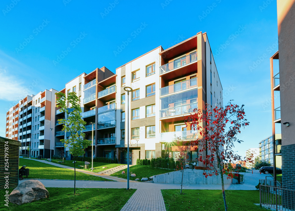 Apartment residential house home facade architecture outdoor facilities Apartment residential house home facade architecture outdoor facilities