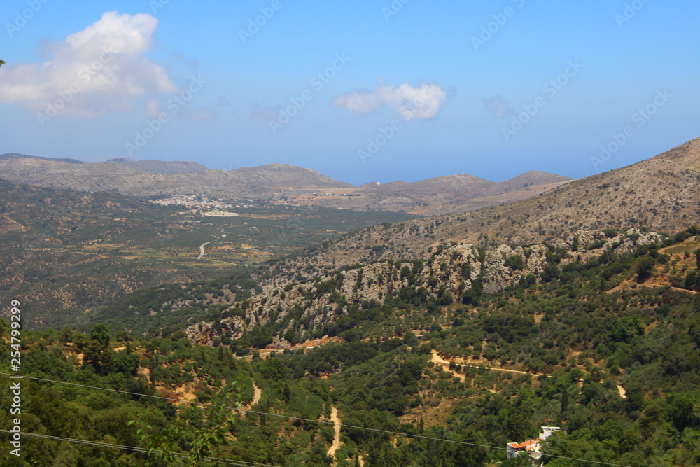Obraz premium view of mountains in Greece