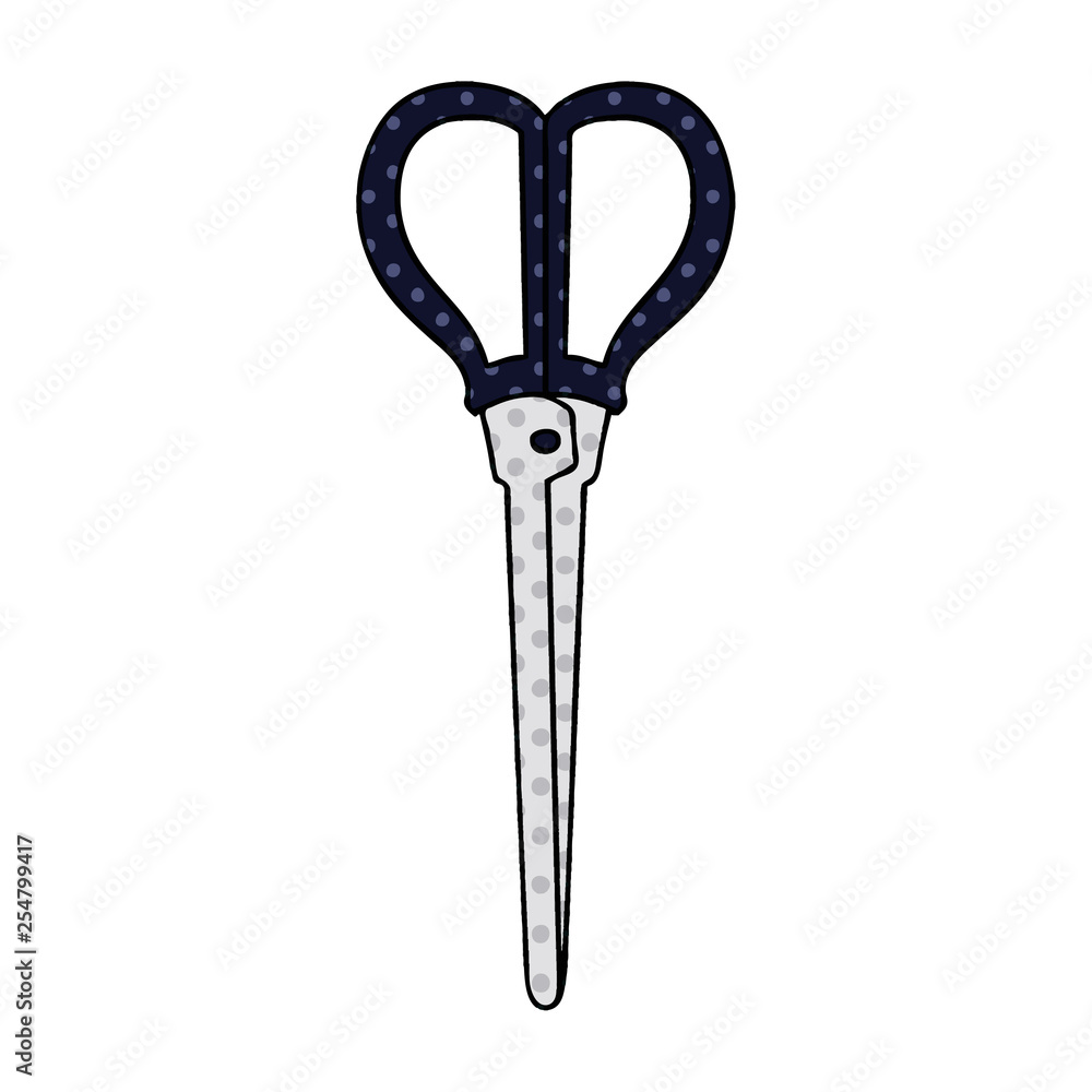 quirky comic book style cartoon scissors quirky comic book style cartoon scissors
