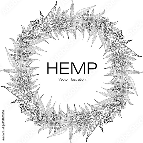 Template hemp 2 BW