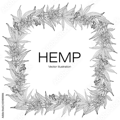 Template hemp 2 BW