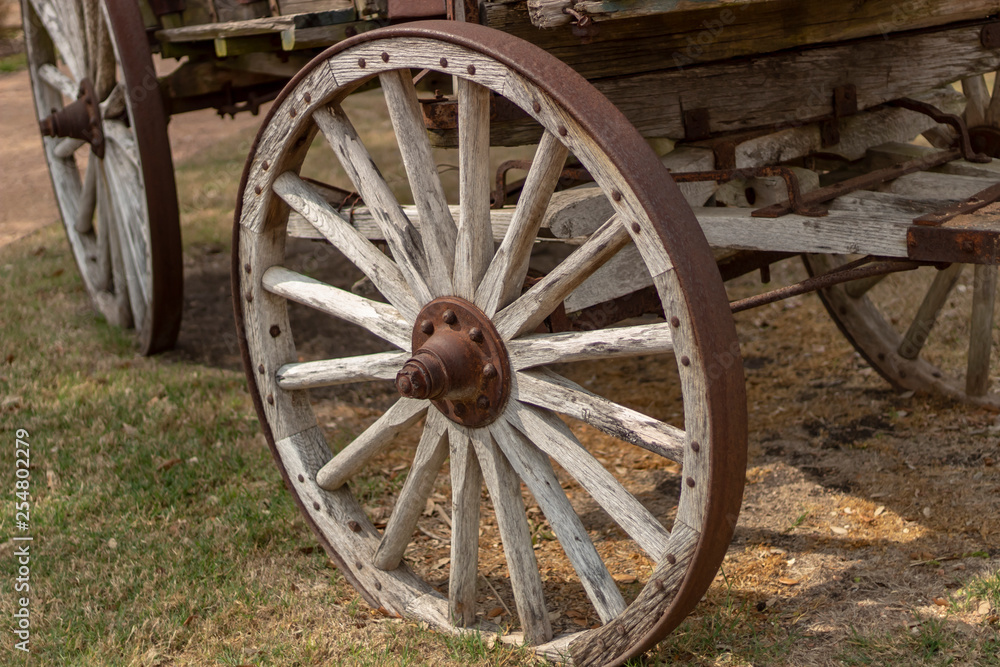 Rustic Wooden Wagon Wheel