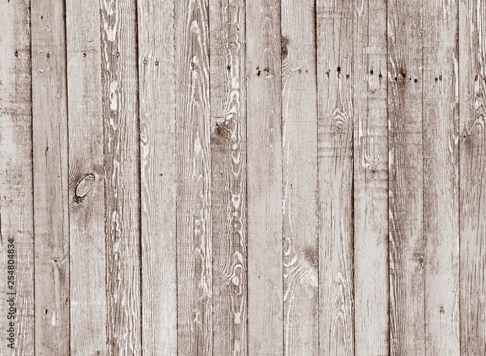 Fototapeta premium Grunge wooden white background. Plank wooden texture