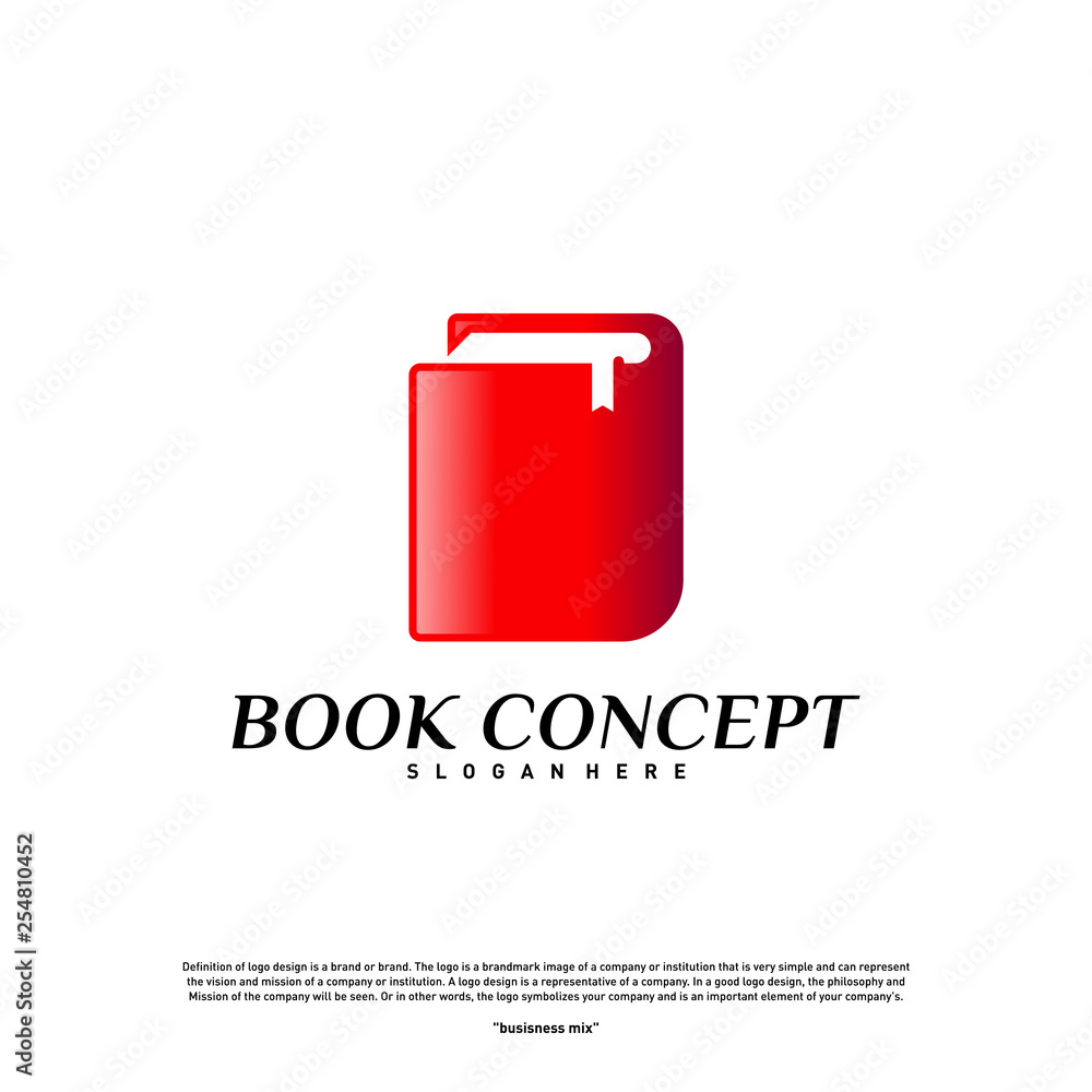 Book Logo concept. Smart Learning Education Logo Design Template Vector. Icon Symbol Book Logo concept. Smart Learning Education Logo Design Template Vector. Icon Symbol
