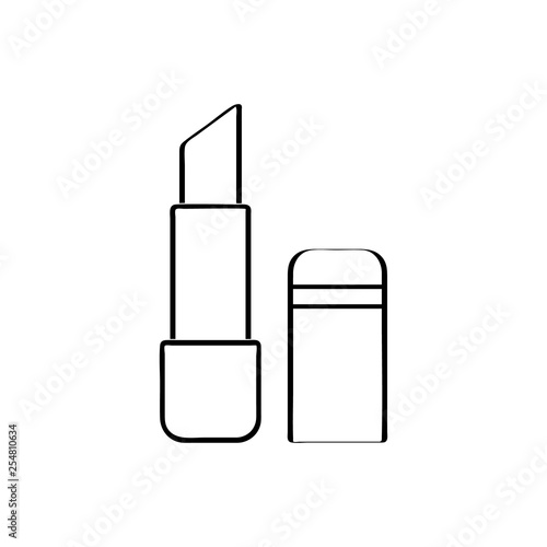 woman lipstick icon  vector illustration