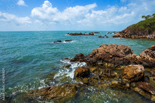 Beautiful the sea at Hat chao lao beach in Chanthaburi, Thailand.