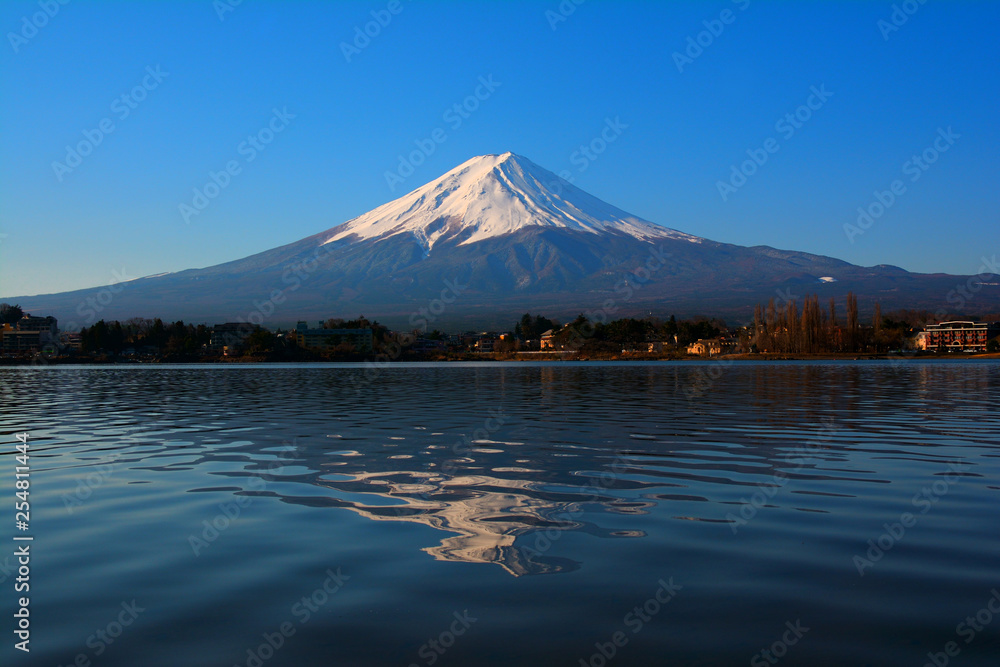 Mt. Fuji with blue sky from Mt. Fuji with blue sky from