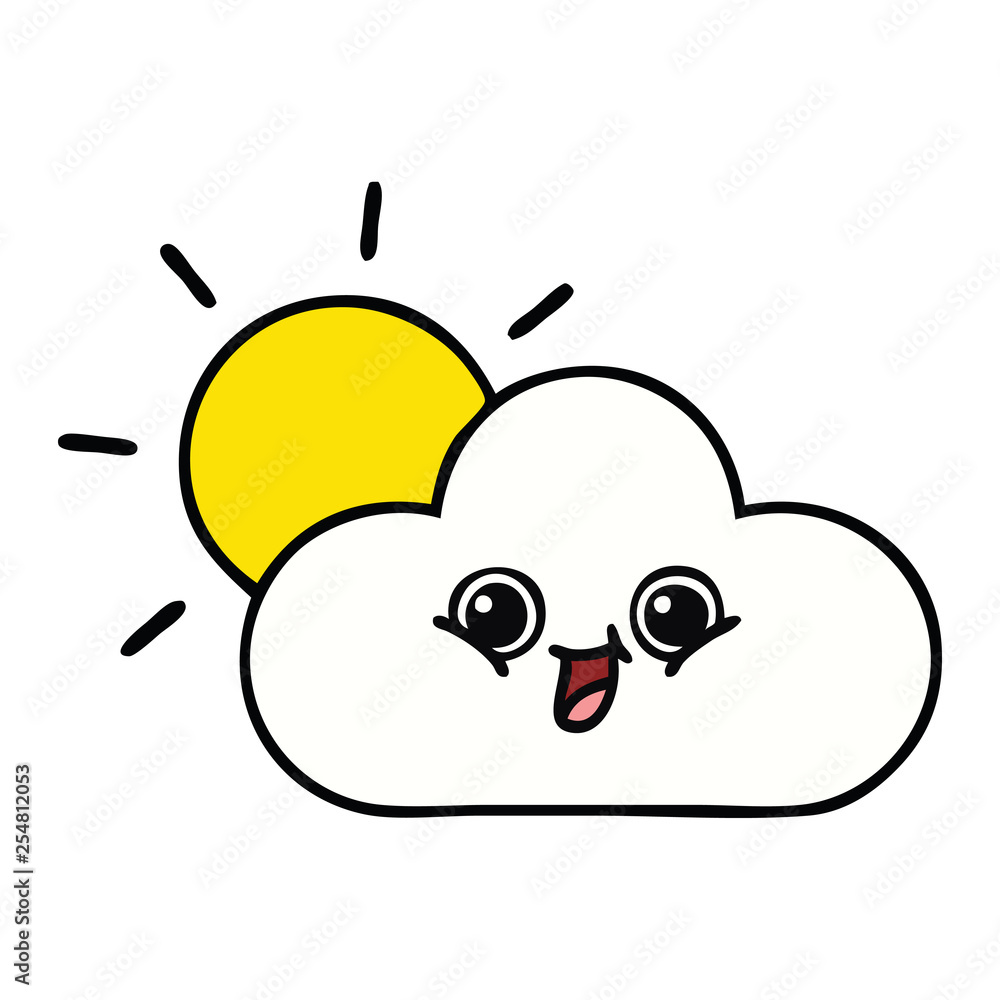 cute cartoon cloud and sunshine cute cartoon cloud and sunshine