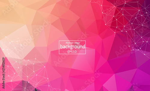 Vector background. Abstract polygonal colorful