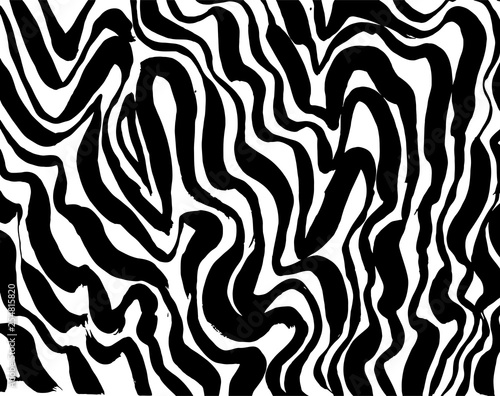 Brush grunge pattern. White and black vector.