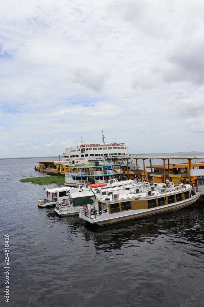 boats in harbor