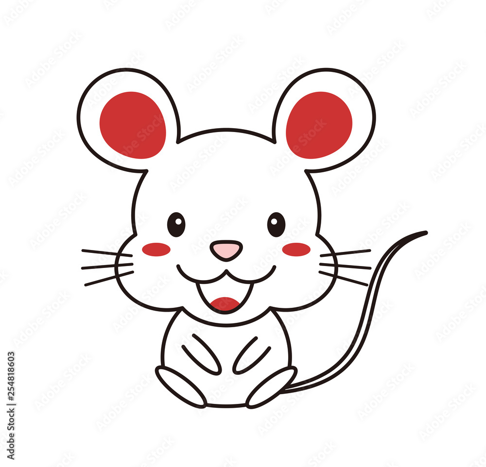 座っているねずみ 座っているねずみ