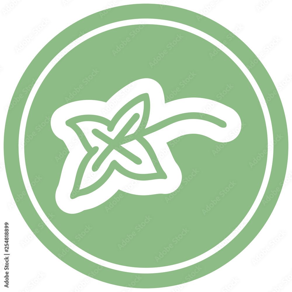 natural leaf circular icon natural leaf circular icon