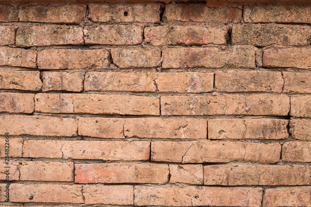 Red brown old brick wall texture background Red brown old brick wall texture background