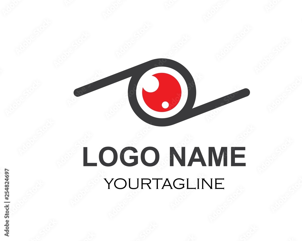 Eye icon Logo vector Template illustration Eye icon Logo vector Template illustration