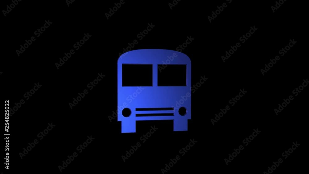 Rotating bus symbol with alpha channel Rotating bus symbol with alpha channel