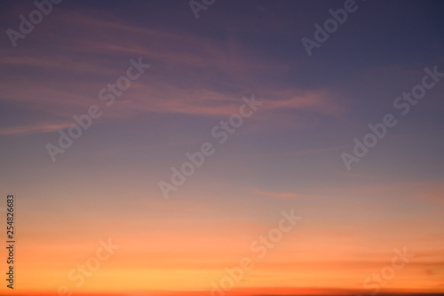 Sunset sky background.