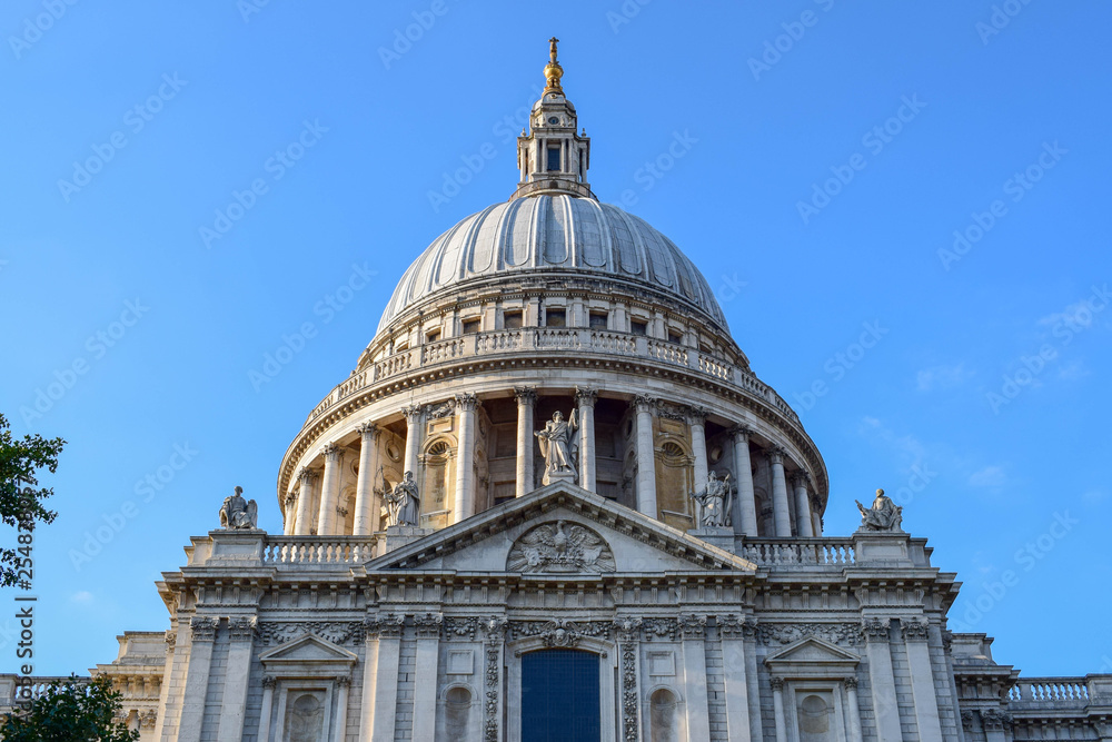 St Paul's Cathedral Facade Close-Up