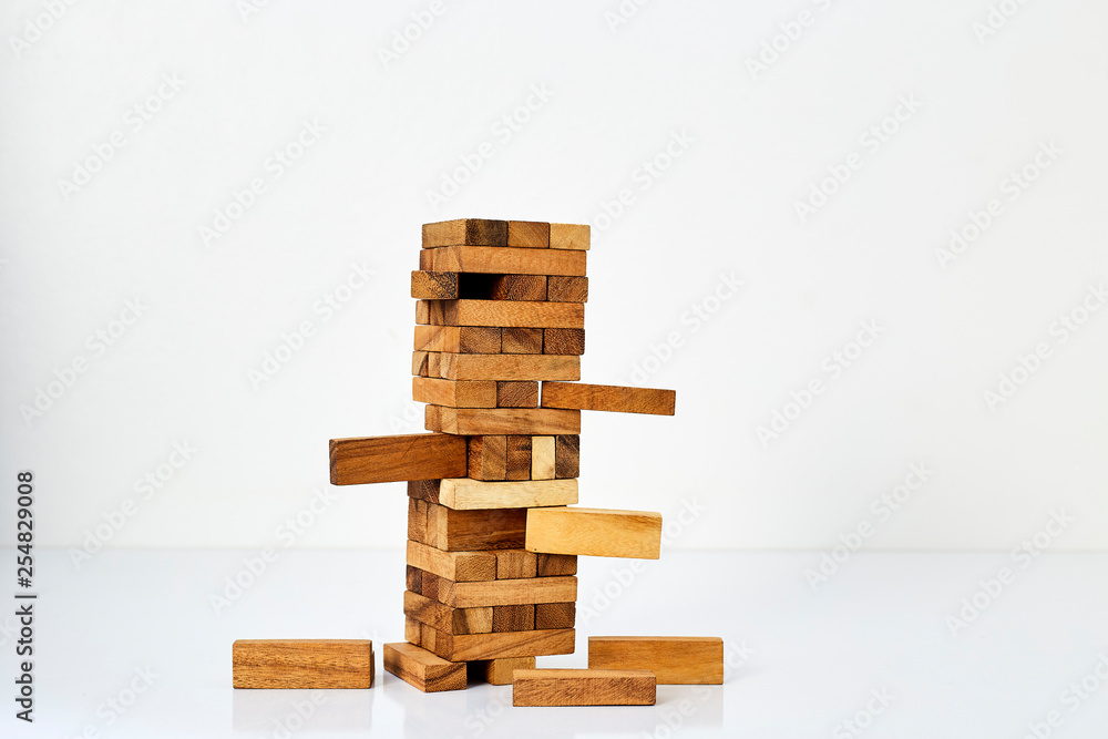blocks wood on white background blocks wood on white background