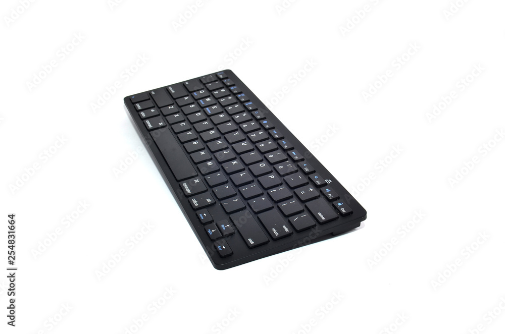slim thin black keyboard