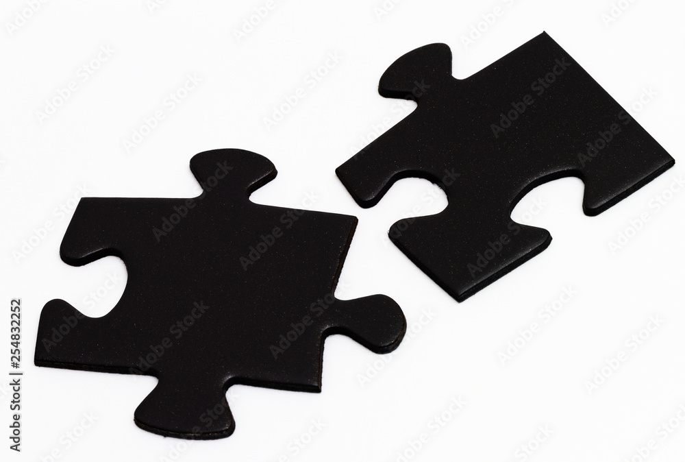 Schwarze Puzzleteile Schwarze Puzzleteile