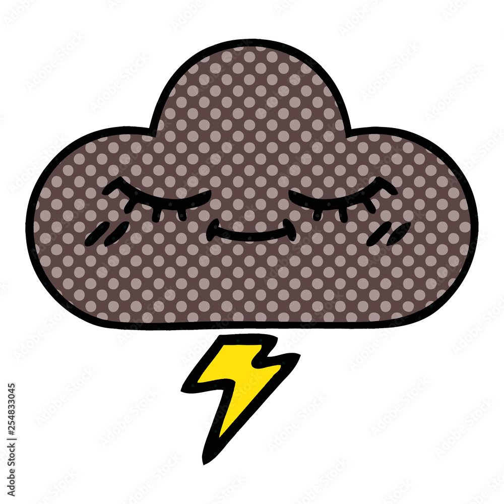 comic book style cartoon storm cloud comic book style cartoon storm cloud