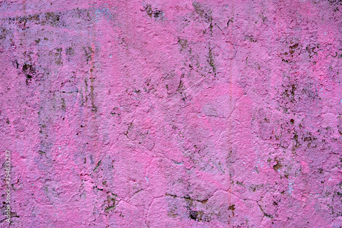 old pink wall plaster