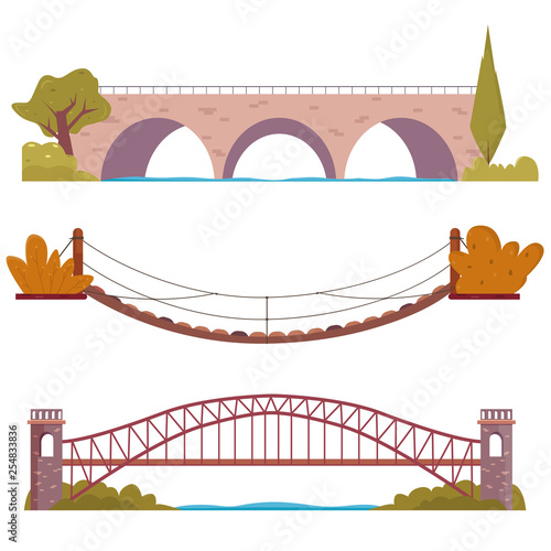 Bridge set with decor elements