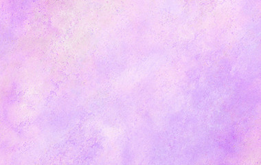 Vintage grungy purple gradient water color artistic brush paint splash background. Ink effect violet abstract soft watercolor painted illustration with paper grain texture for retro aquarelle design