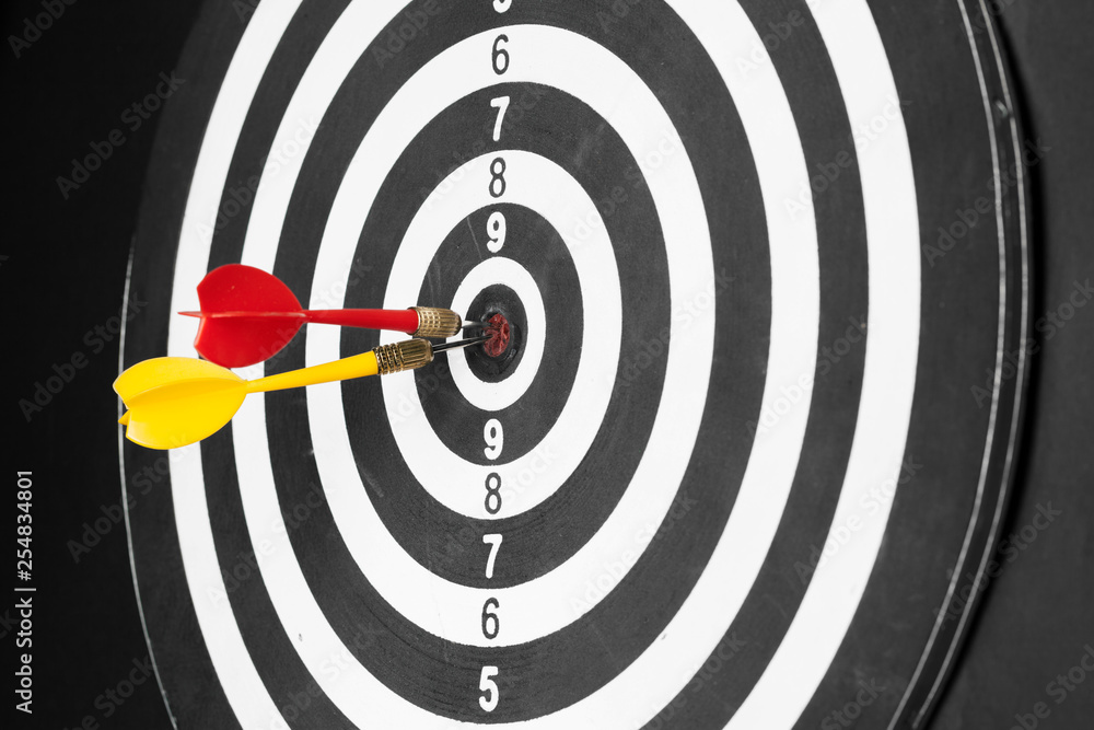 dartboard business success concept dartboard business success concept