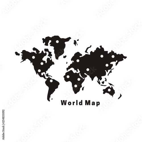 World map vector illustration