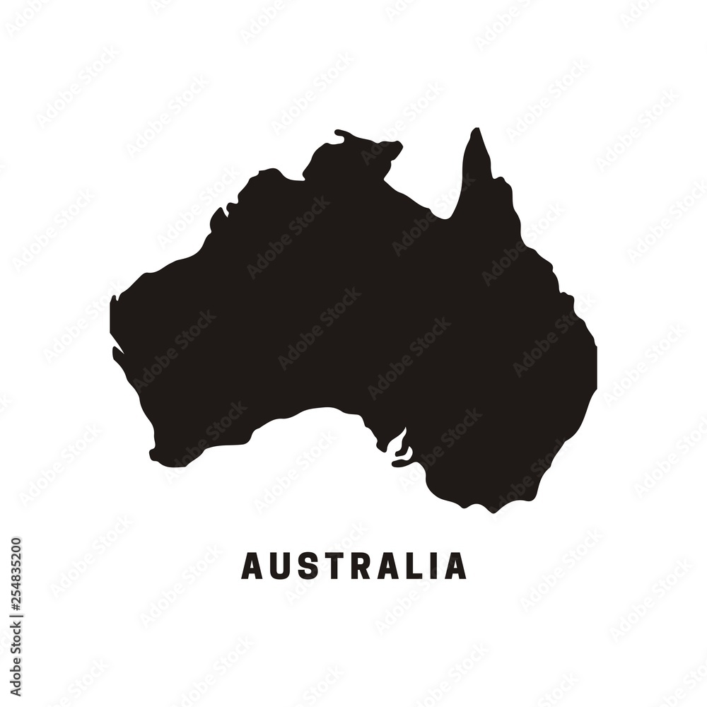 map of Australia vector illustration map of Australia vector illustration