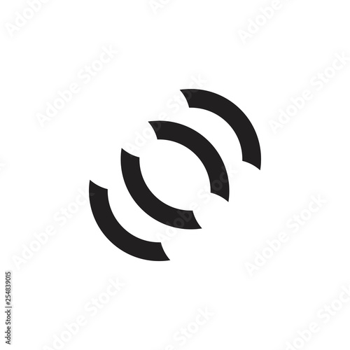 stripes geometric simple signal concept logo vector