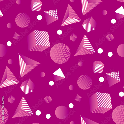 Minimal geometric seamless pattern, vintage vibes
