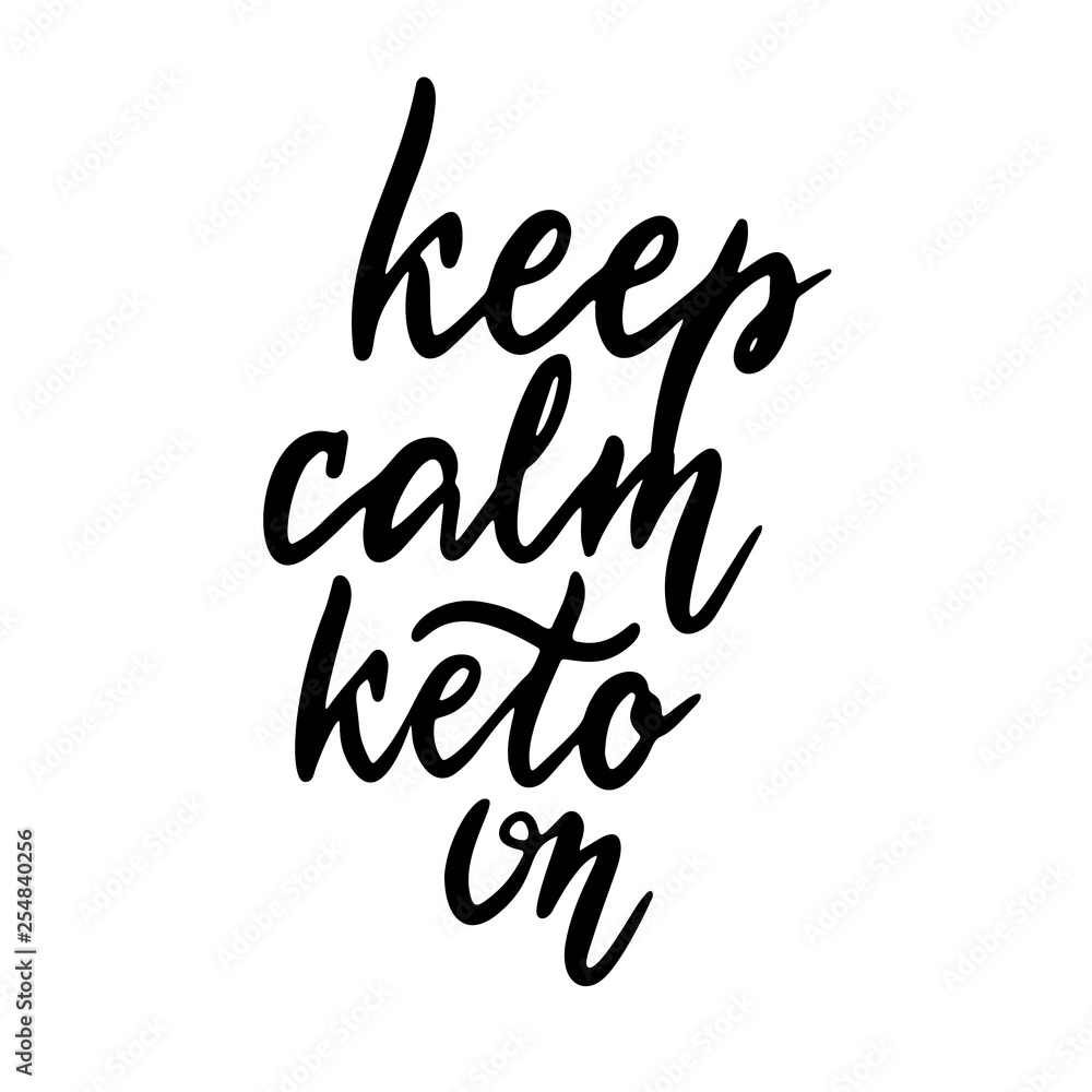 Keto lettering inscription phrase Keto lettering inscription phrase