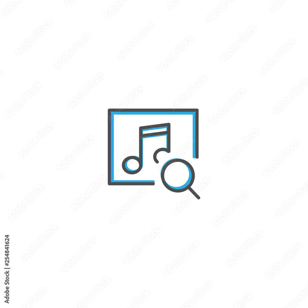 Music Player icon design. Interaction icon line vector illustration Music Player icon design. Interaction icon line vector illustration