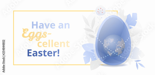 Have an Eggs-cellent Easter Banner