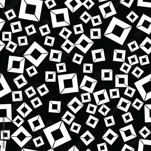 Vector seamless pattern background. Modern stylish abstract texture. Different geometric figures