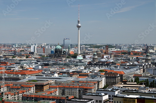 Berlin. 06 14 2008. Panoramic view from the top of a Potsdamer Platz tower