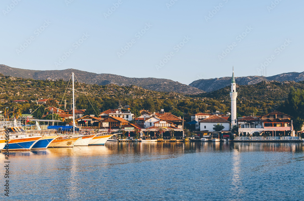 Ucagis is a small town on the shores of the Mediterranean Sea. District of Kekova, province of Antalya, Turkey