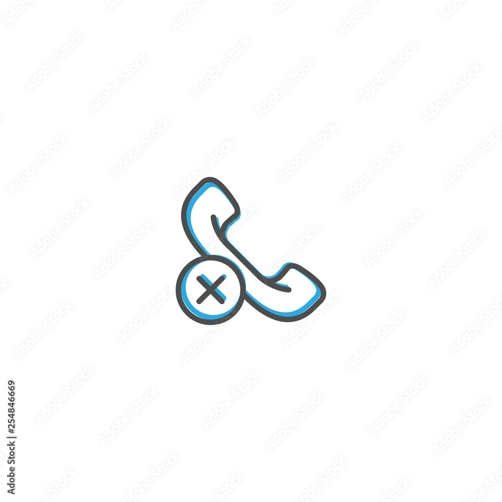 Phone Call icon design. Interaction icon line vector illustration Phone Call icon design. Interaction icon line vector illustration