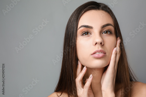 Portrait of beautiful woman...