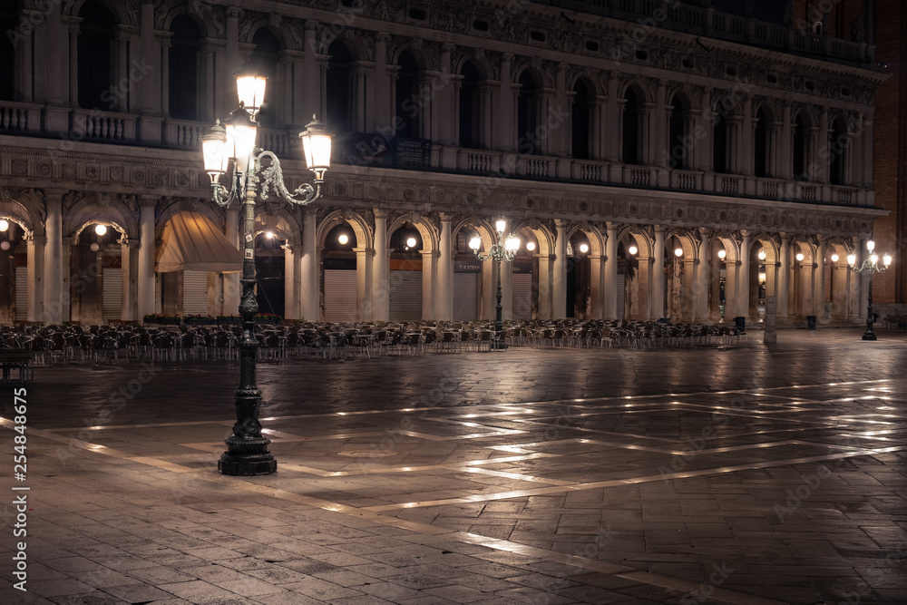 San Marco square in the morning. Venice city, Italy, Europe.