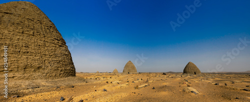 Tombs of Old Dongola Cemetery and Tombs in the North of the Sudanese Desert