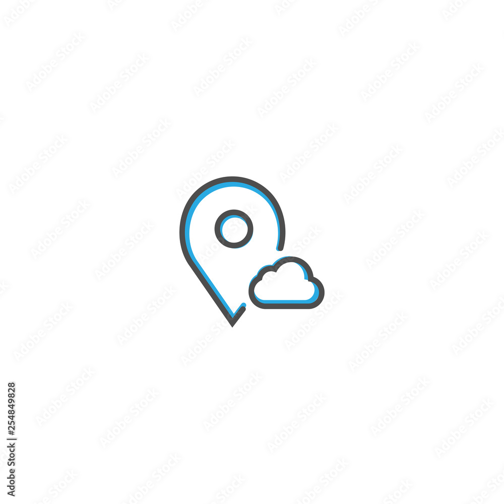 Place holder icon design. Interaction icon line vector illustration Place holder icon design. Interaction icon line vector illustration