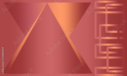 Light brown yellow geometric background, template for brand name, cover, business card.