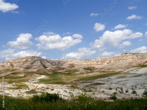 View from the loop road of the Badlands National Park in South Dakota, USA.